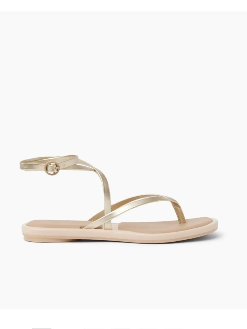 NWT Reef Willow Sandal In Metallic Gold